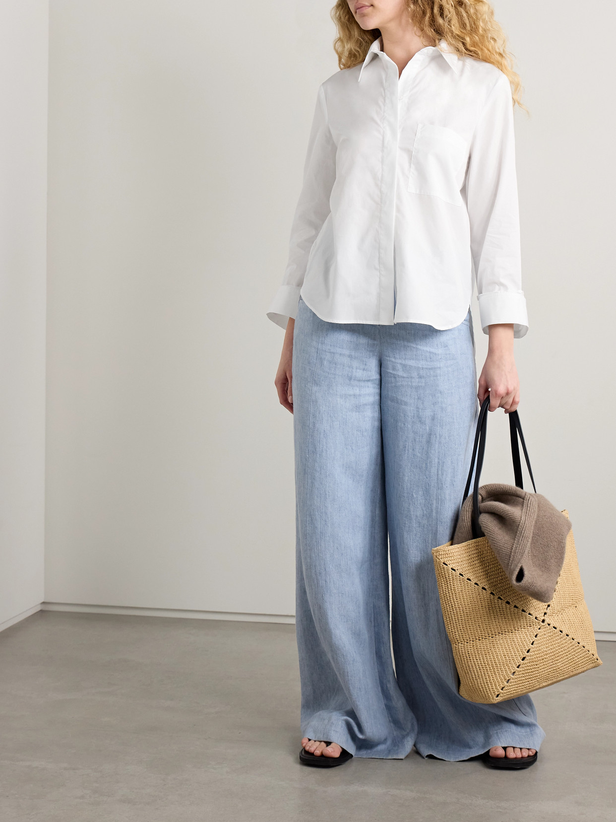 Boyfriend Cotton-Poplin Shirt