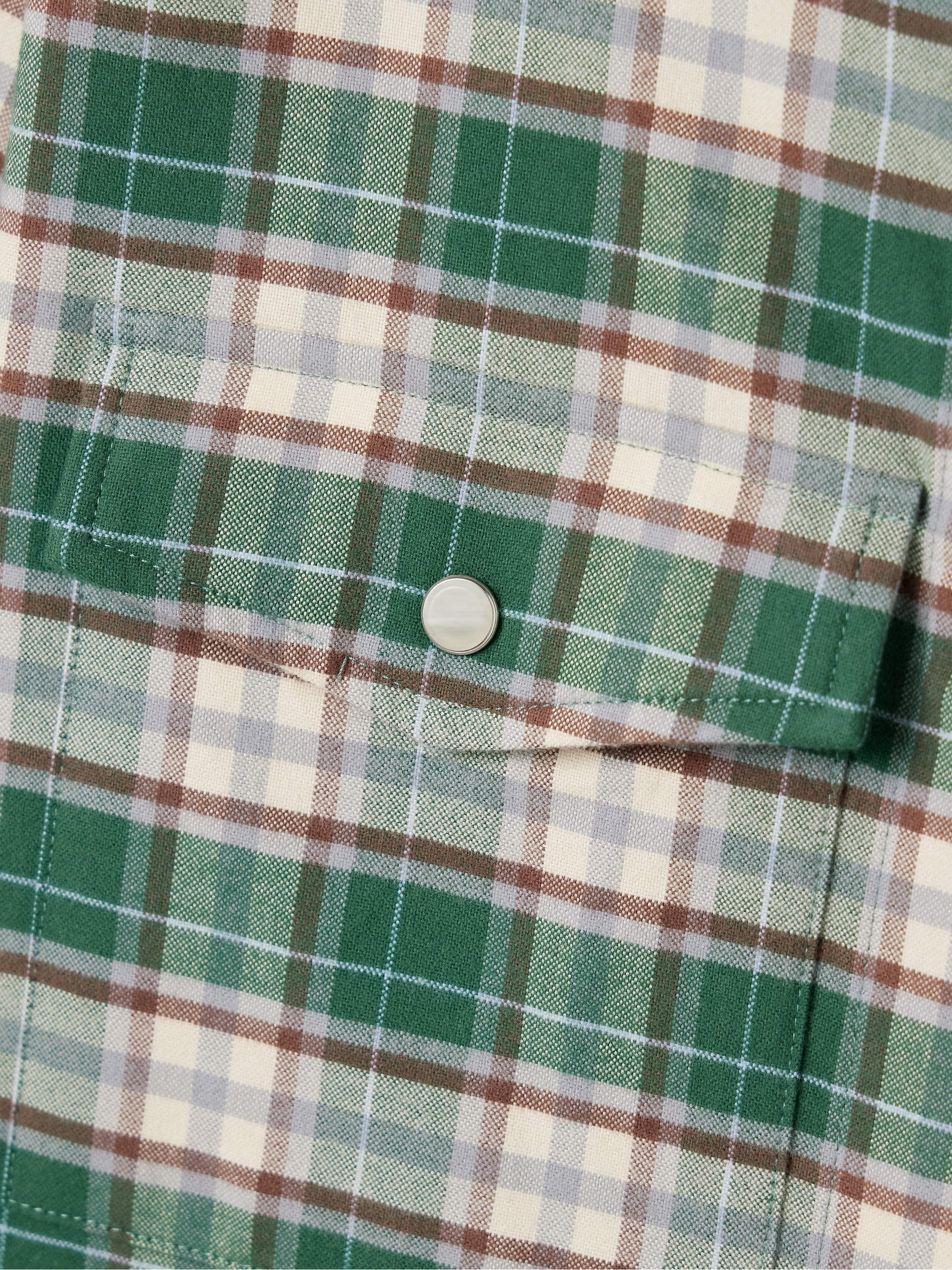 TWP New Carter checked cotton-flannel shirt