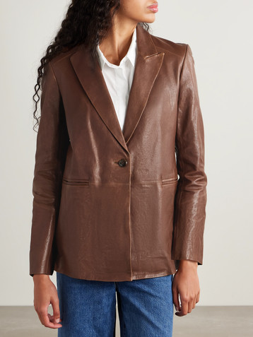TWP James leather blazer