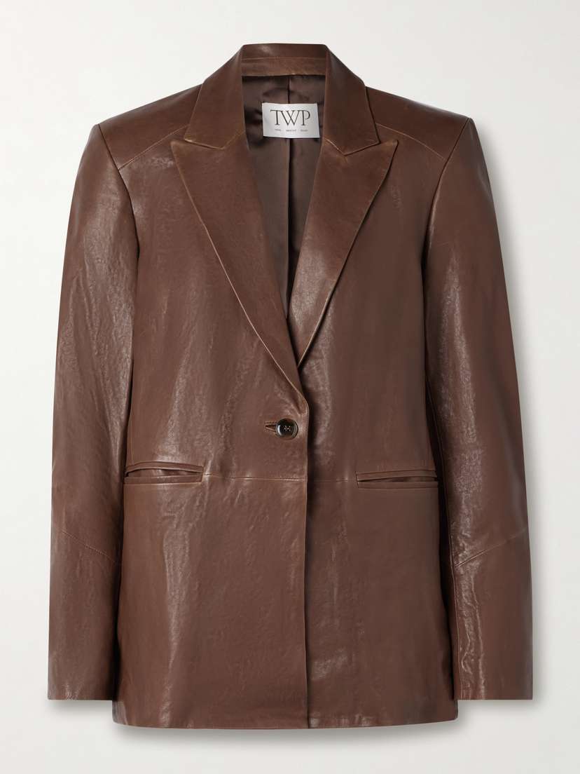 TWP James Leather Blazer