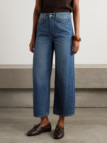 Veronica Beard Ryder high-rise barrel-leg jeans