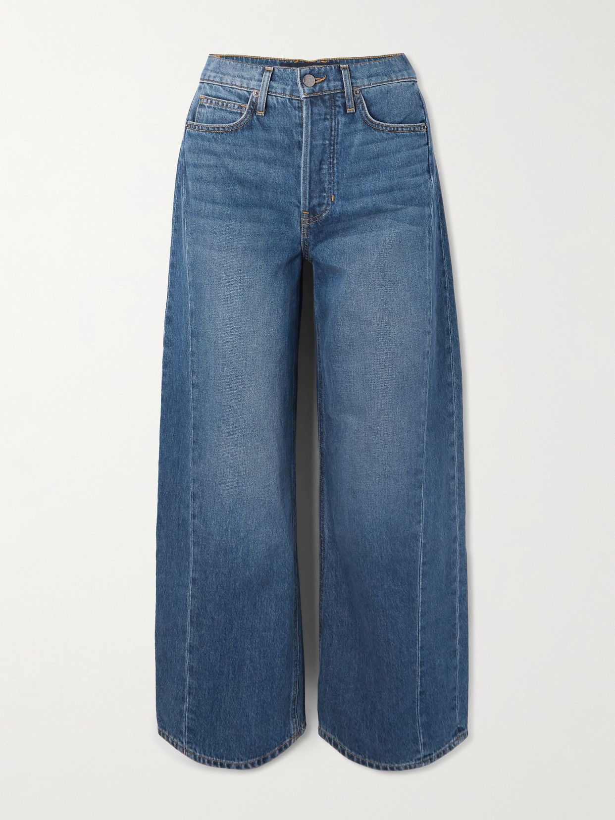 Veronica Beard Ryder High-rise Barrel-leg Jeans In Blue