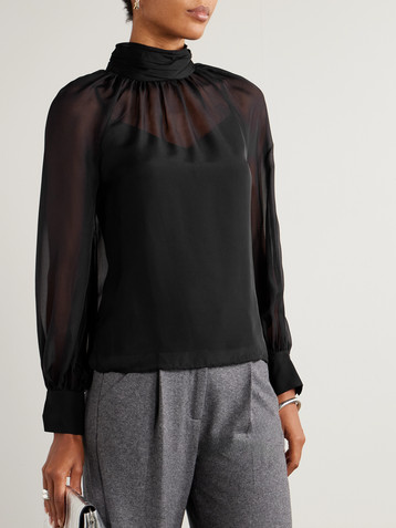 Veronica Beard Alyssa silk-chiffon blouse