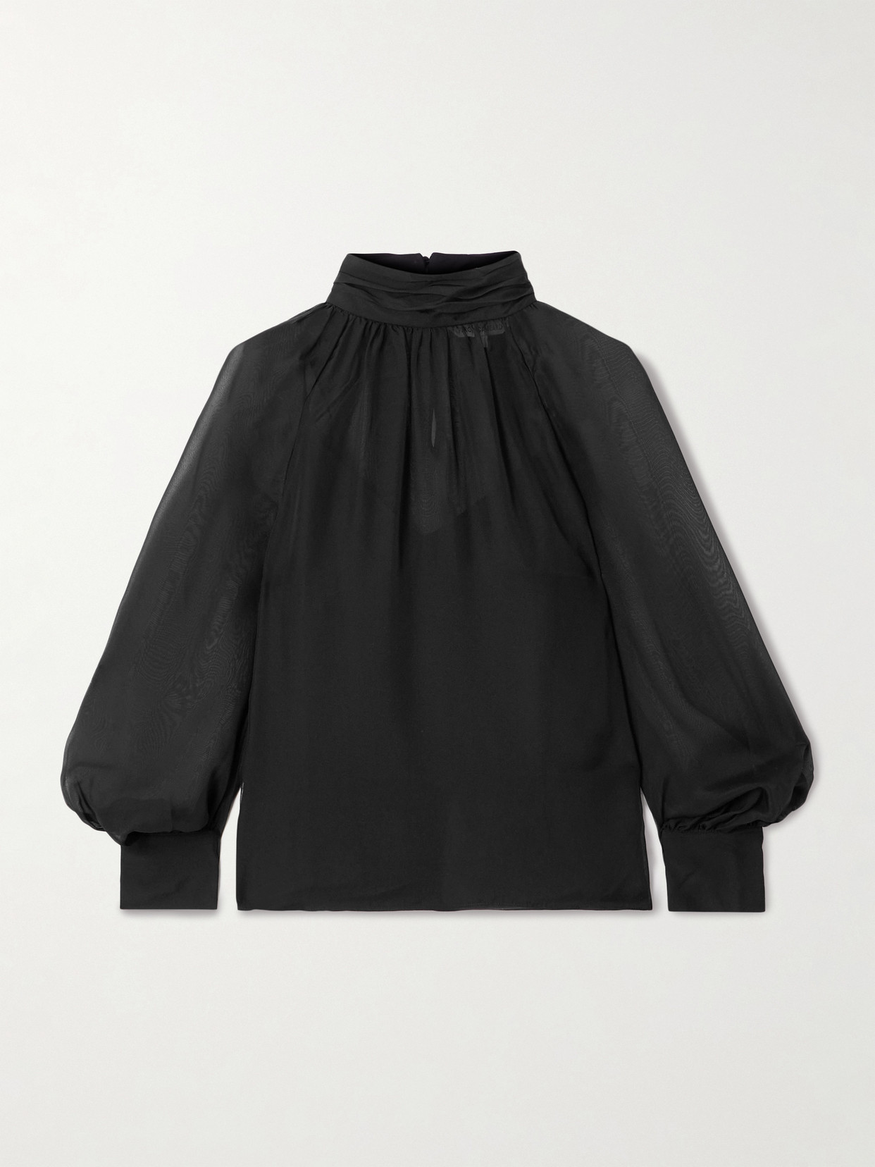 Veronica Beard Alyssa Silk Chiffon Blouse In Black