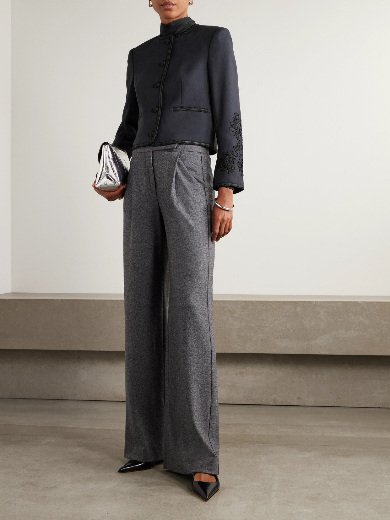 Alyssa Silk-Chiffon Blouse