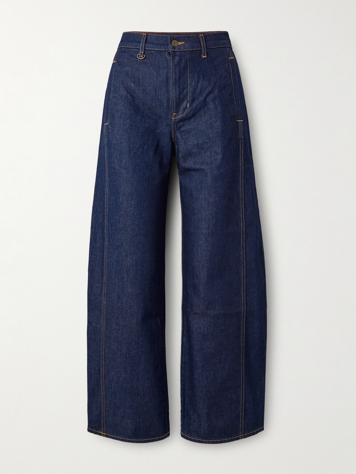 Veronica Beard Ryder High-rise Barrel-leg Jeans In Blue