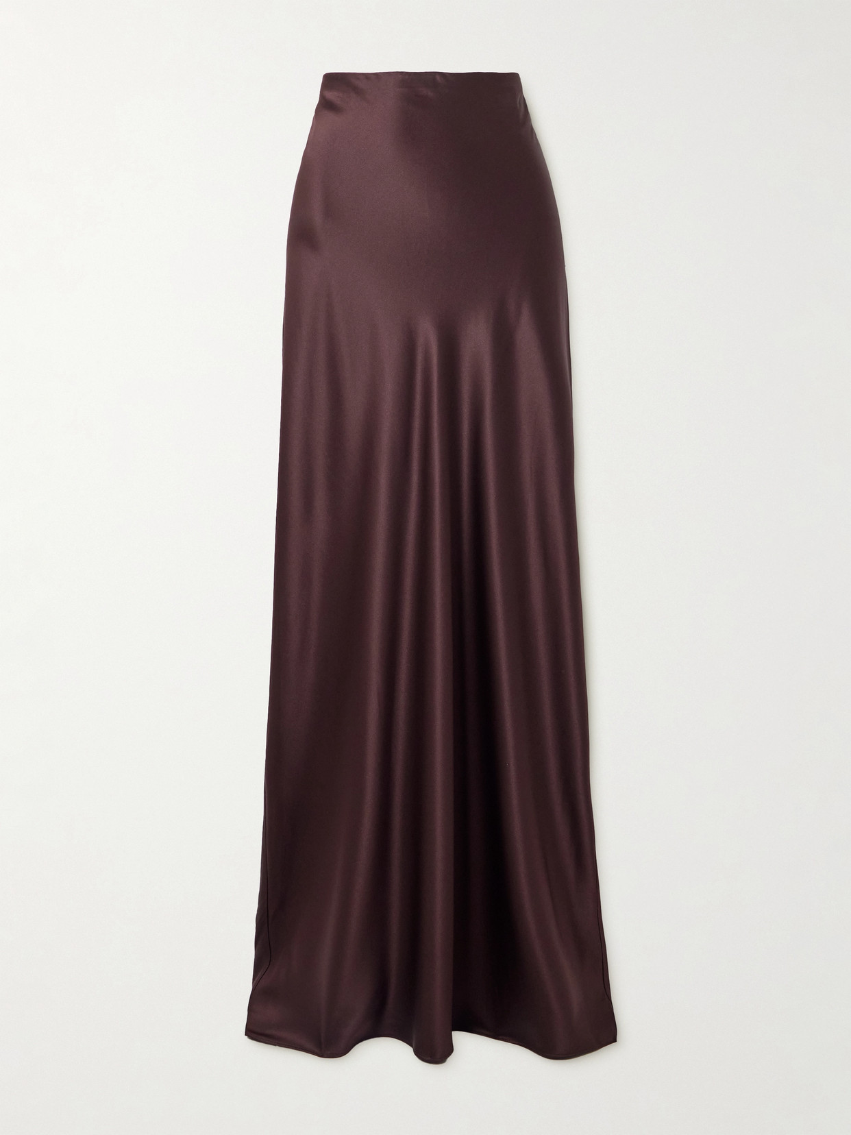 Veronica Beard Medina Silk-blend Maxi Skirt In Brown