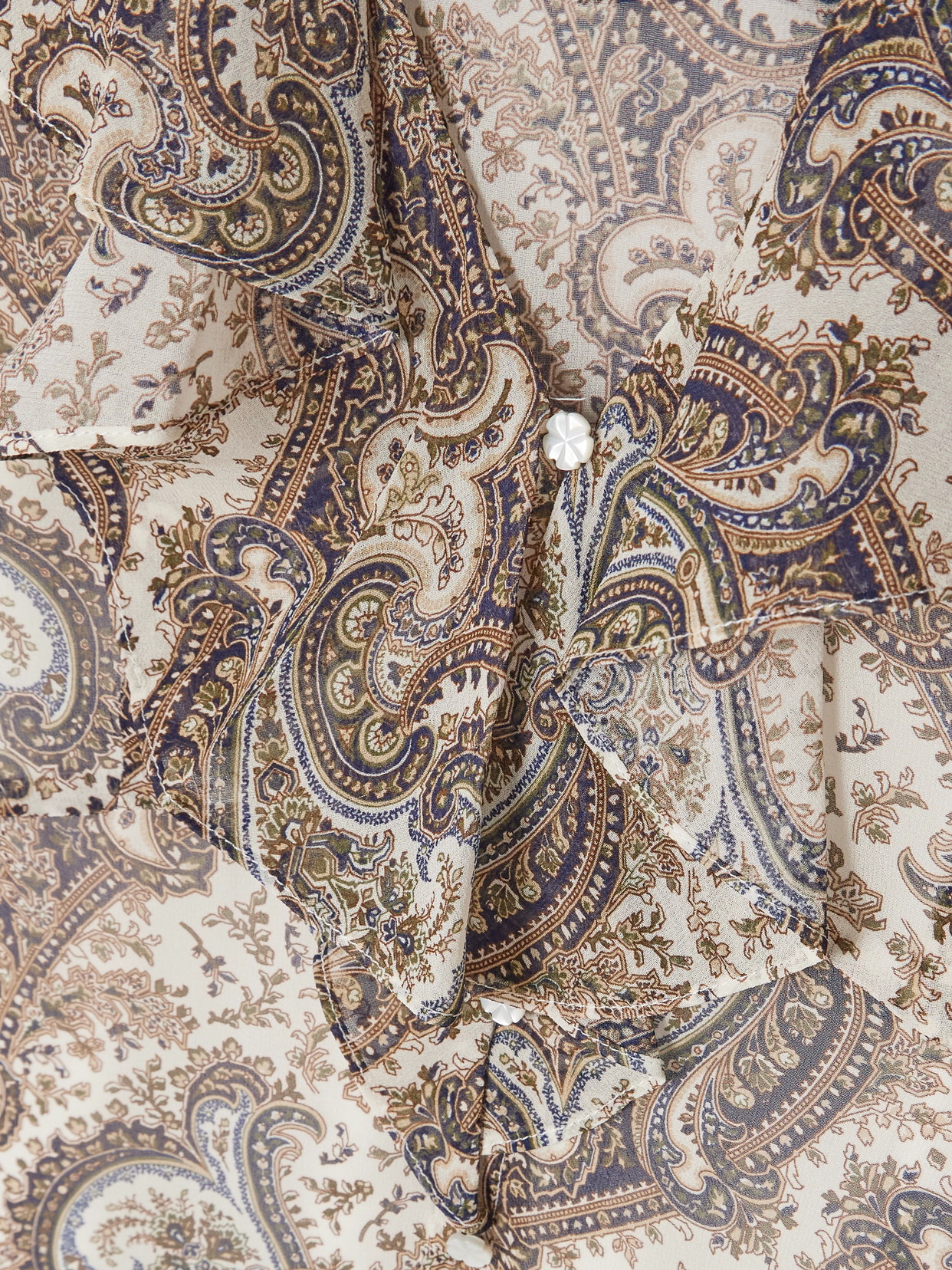 Veronica Beard Kyrie Ruffled Paisley-print Silk-georgette Blouse In Multi