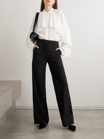 Veronica Beard Cole stretch-twill wide-leg pants