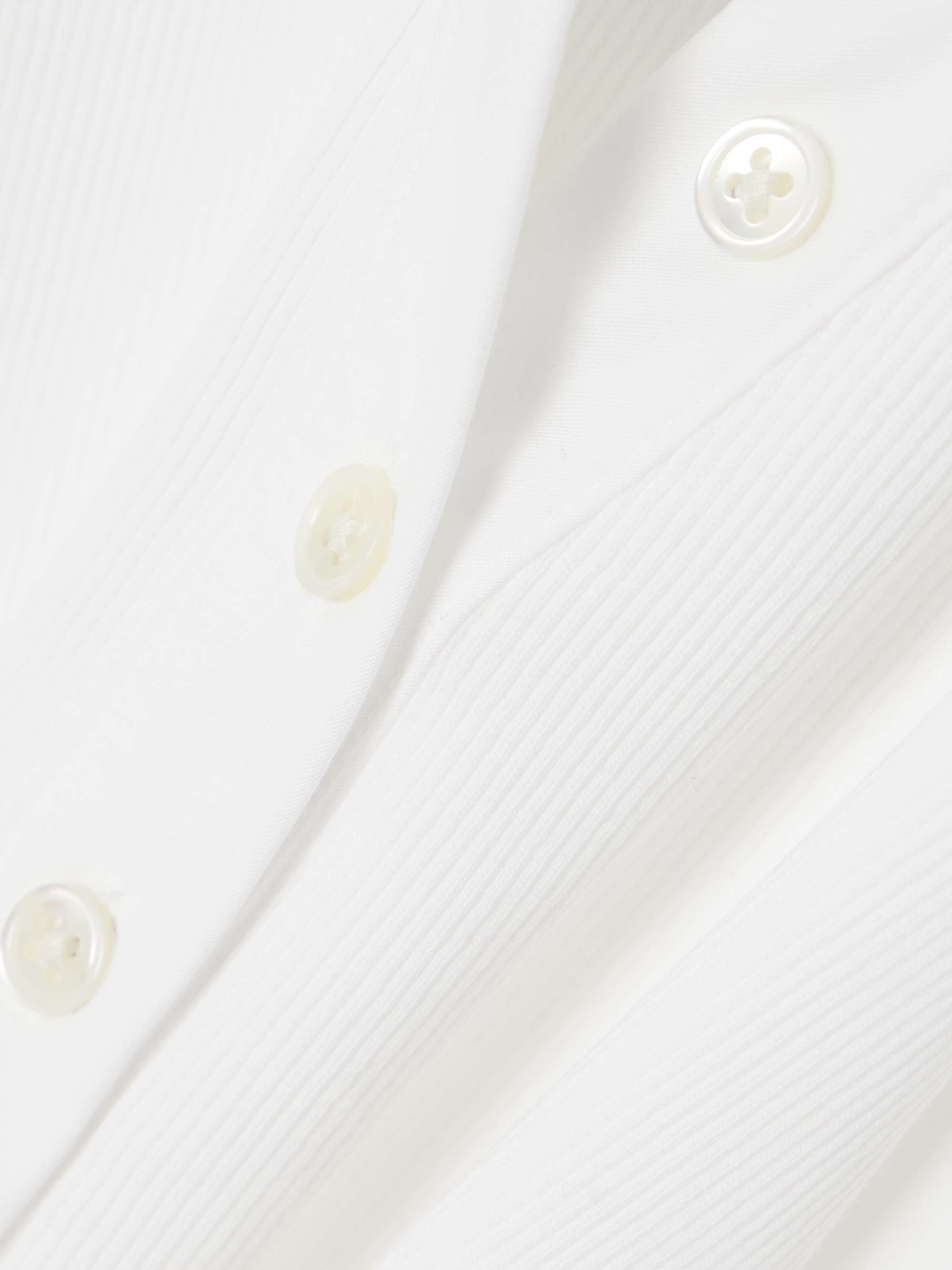 VERONICA BEARD Coralee poplin and ribbed stretch-cotton jersey top