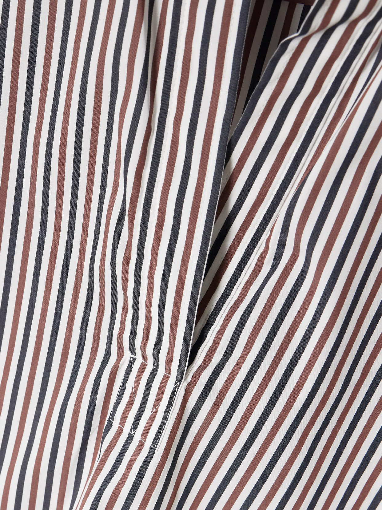 Veronica Beard Draymond Striped Stretch Cotton-blend Poplin Shirt In Multi