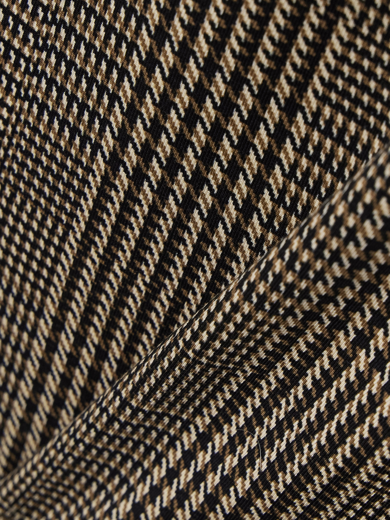 Veronica Beard Nate Prince Of Wales Stretch-lyocell Top In Brown