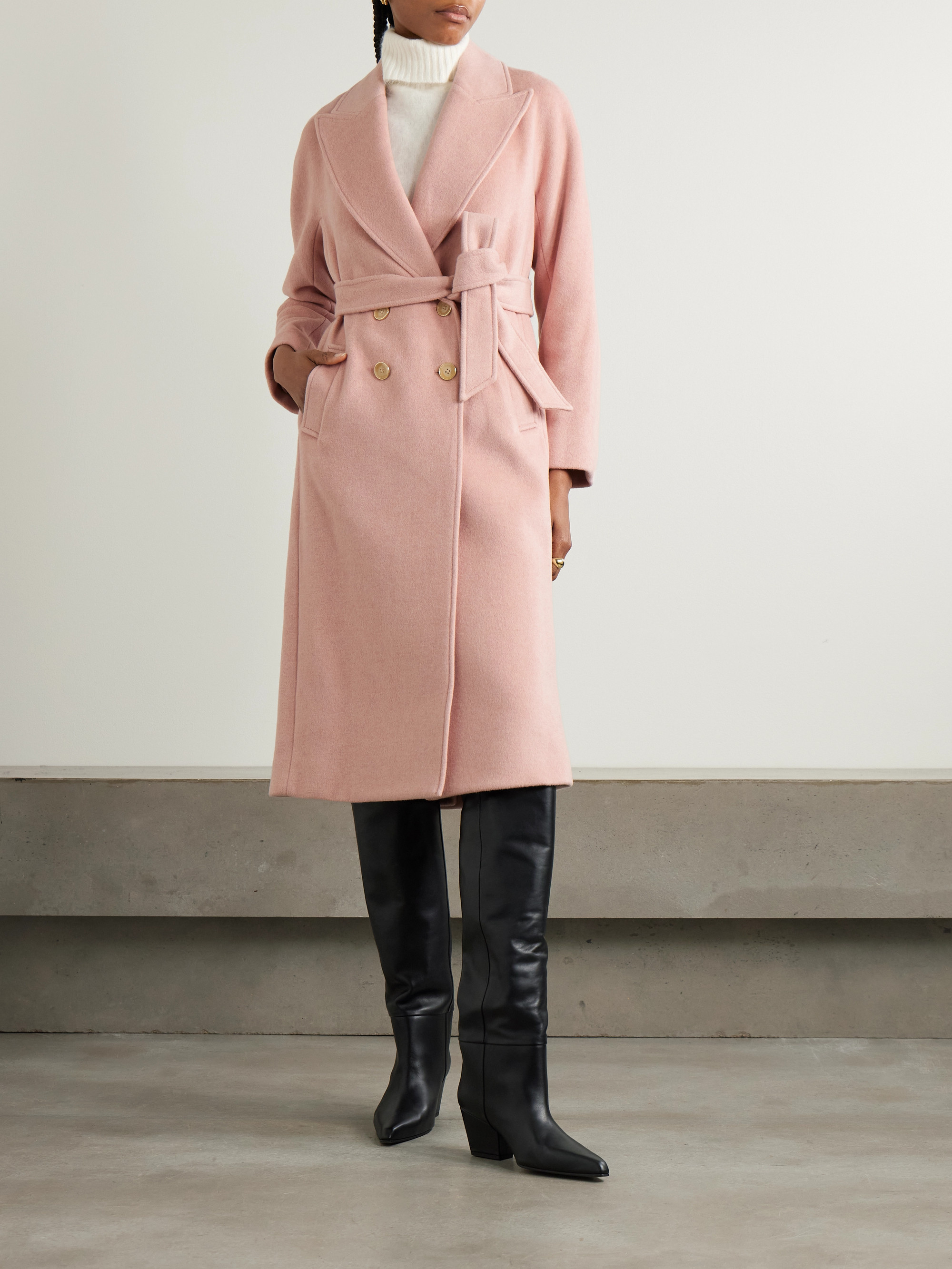 Veronica Beard - Della double-breasted woven coat | Plush