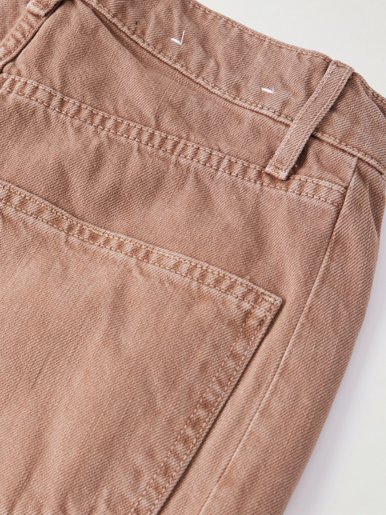 Veronica Beard Ryder Cropped High-rise Barrel-leg Jeans In Brown