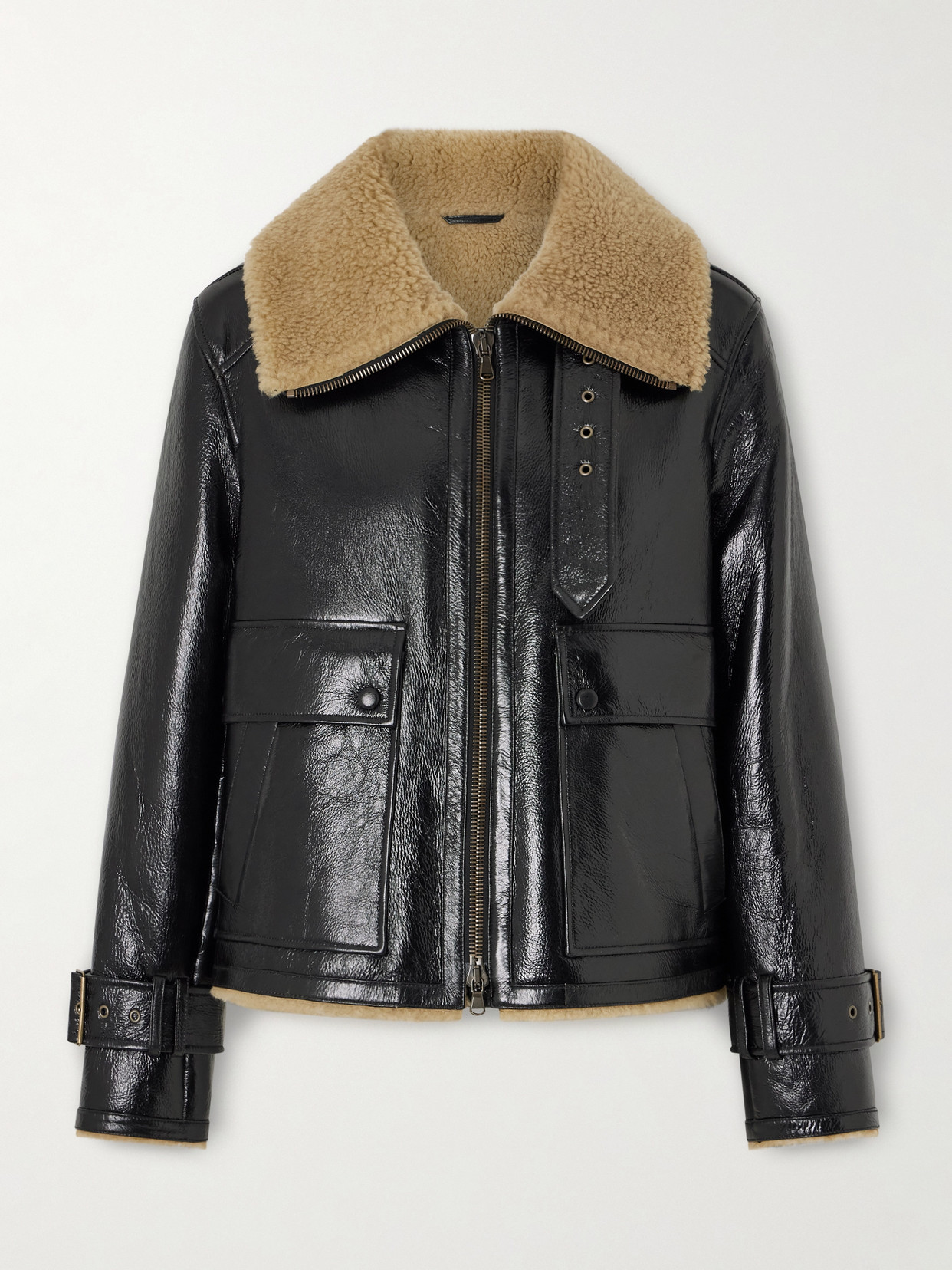 Veronica Beard Danika Shearling Jacket In Black