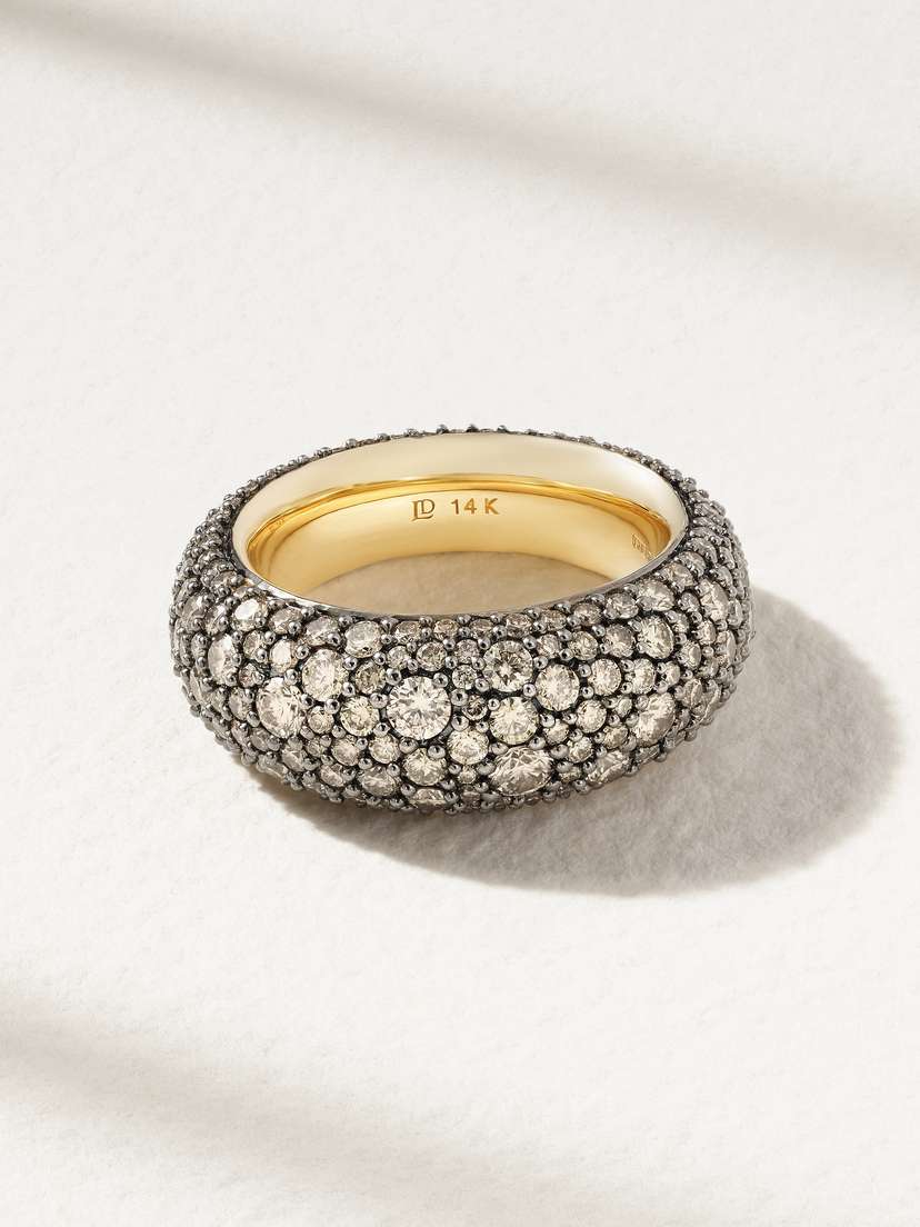 Lucy Delius Bombé 14-karat Gold Diamond Ring