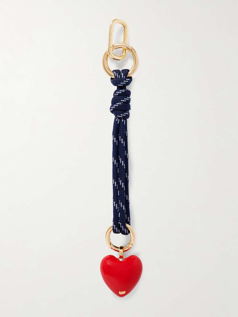 Martha Calvo Gold-plated, Enamel And Cord Bag Charm