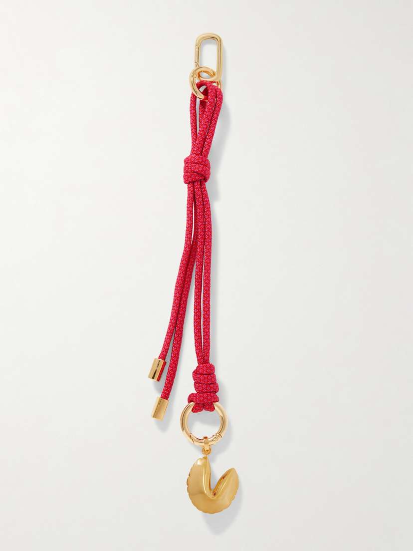 Martha Calvo Good Fortune Gold-plated And Cord Bag Charm