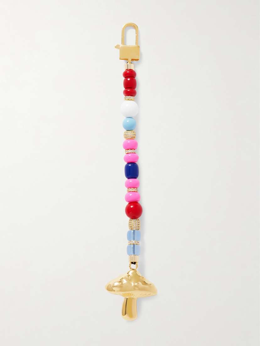 Martha Calvo Magic Gold-plated, Glass And Crystal Bag Charm