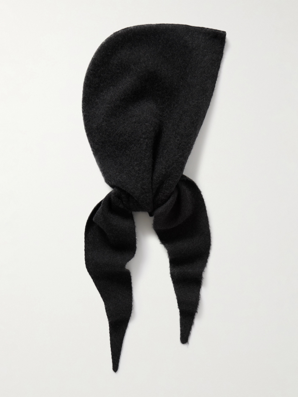 The Row Milona Cashmere Head Scarf In Black
