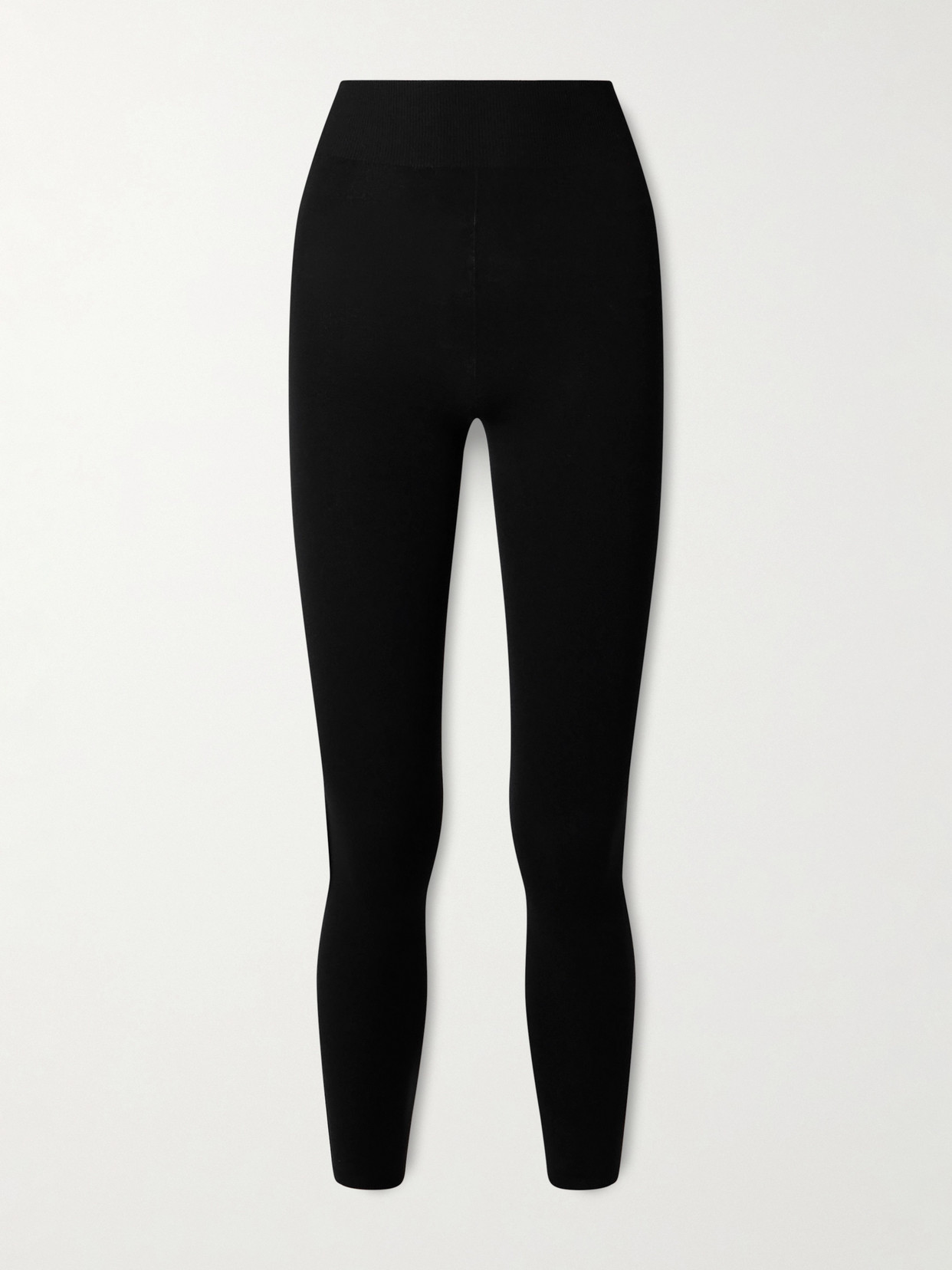The Row Mimika Knitted Leggings In Black