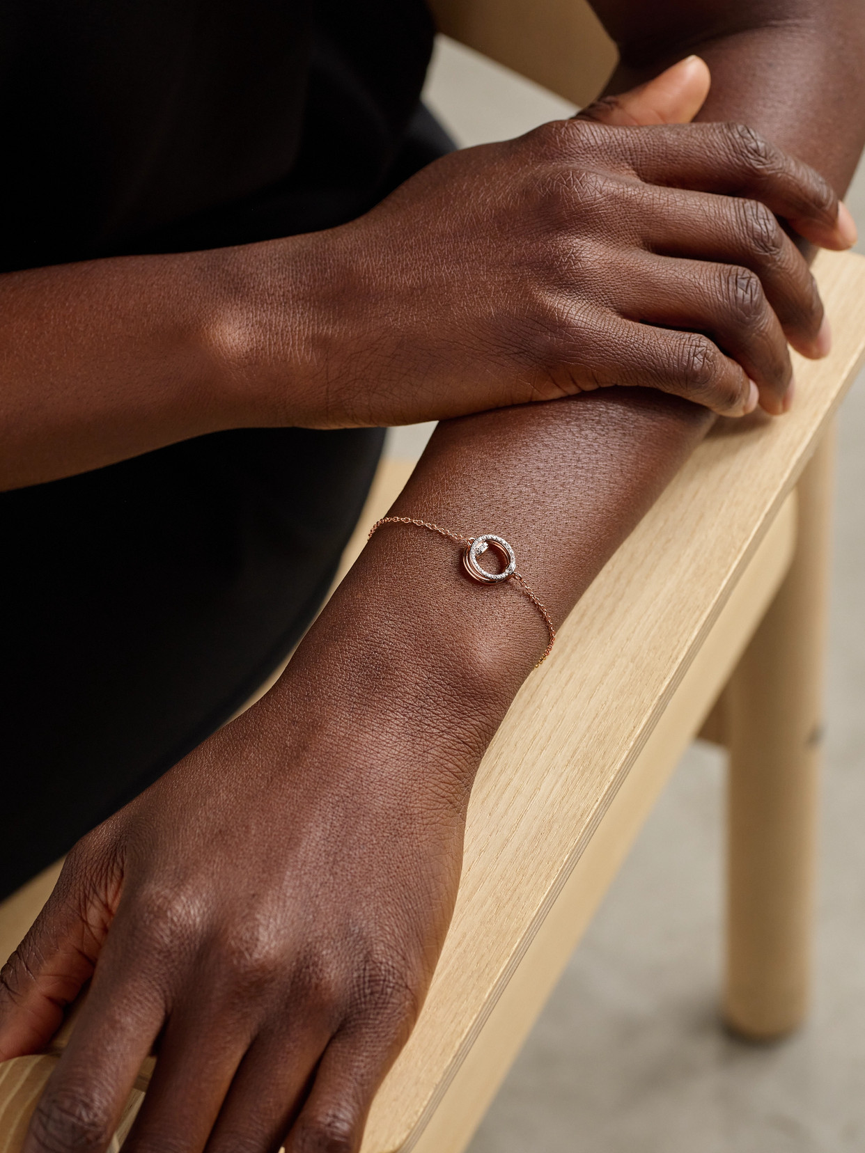 Pomellato Together Rhodium-plated 18-karat Rose Gold Diamond Bracelet In Gold