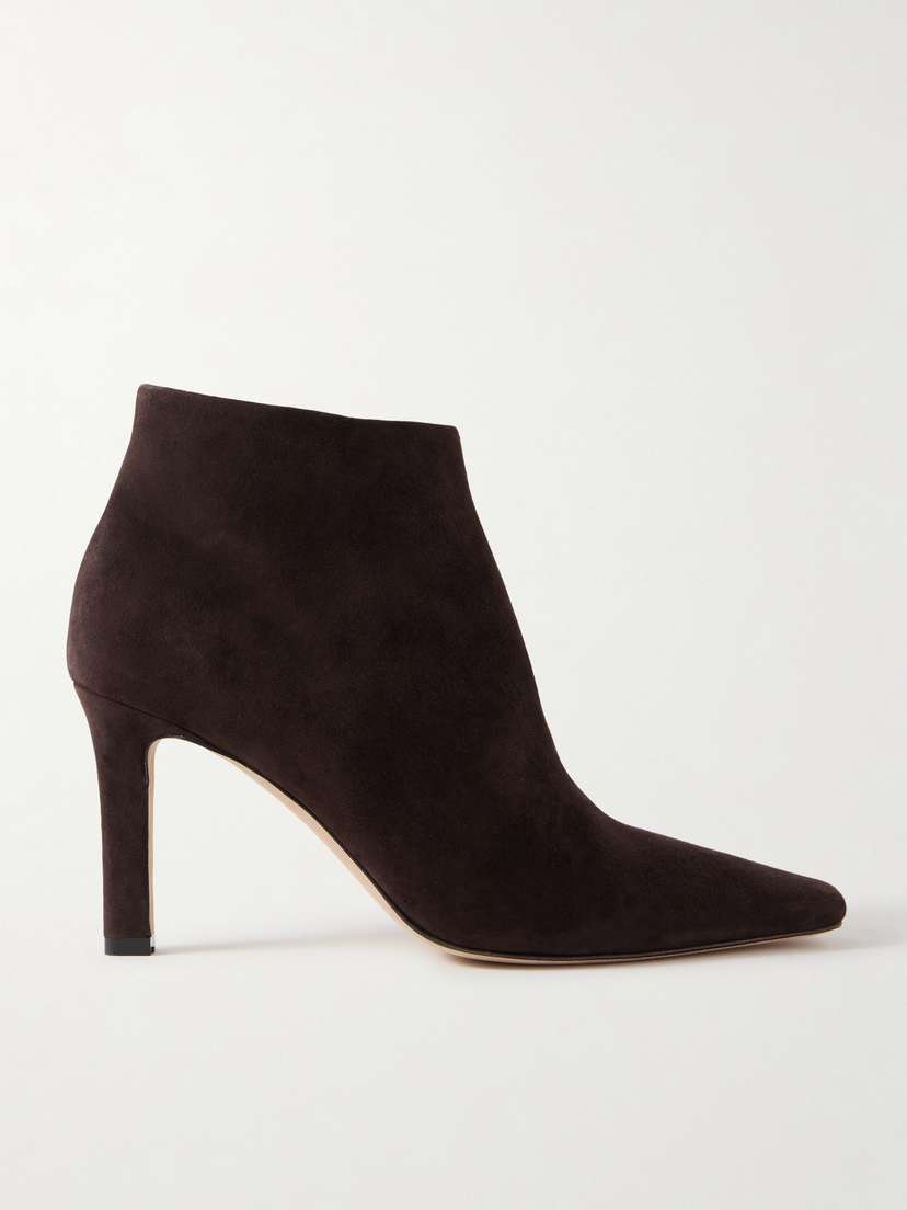 The Row Carla Suede Ankle Boots