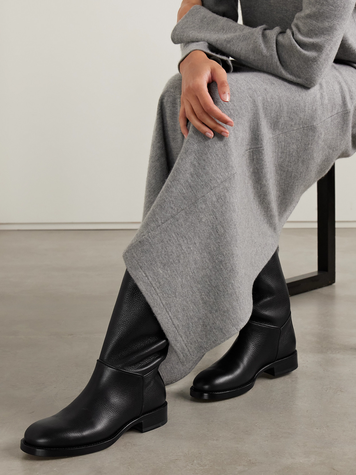 Nobilis Textured-Leather Boots