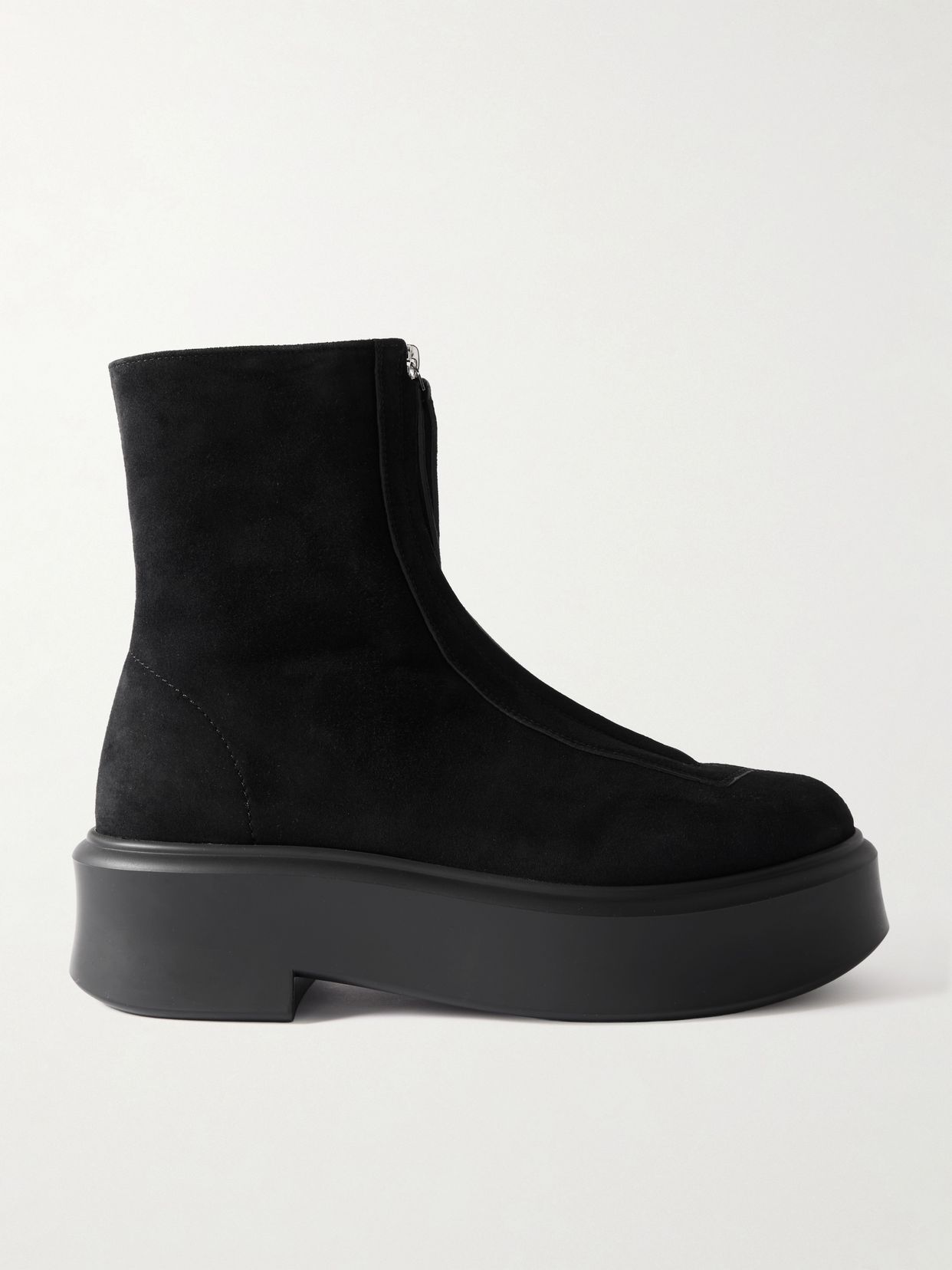 nobilis suede platform ankle boots