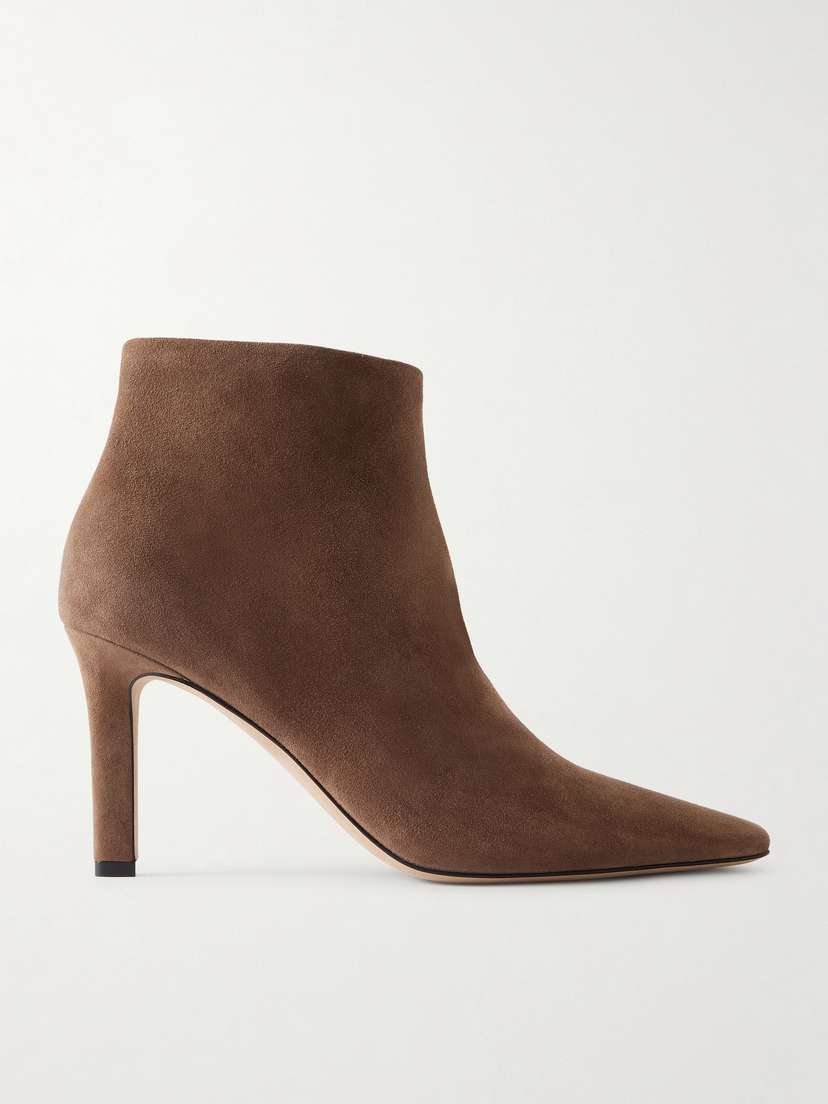 The Row Carla Suede Ankle Boots