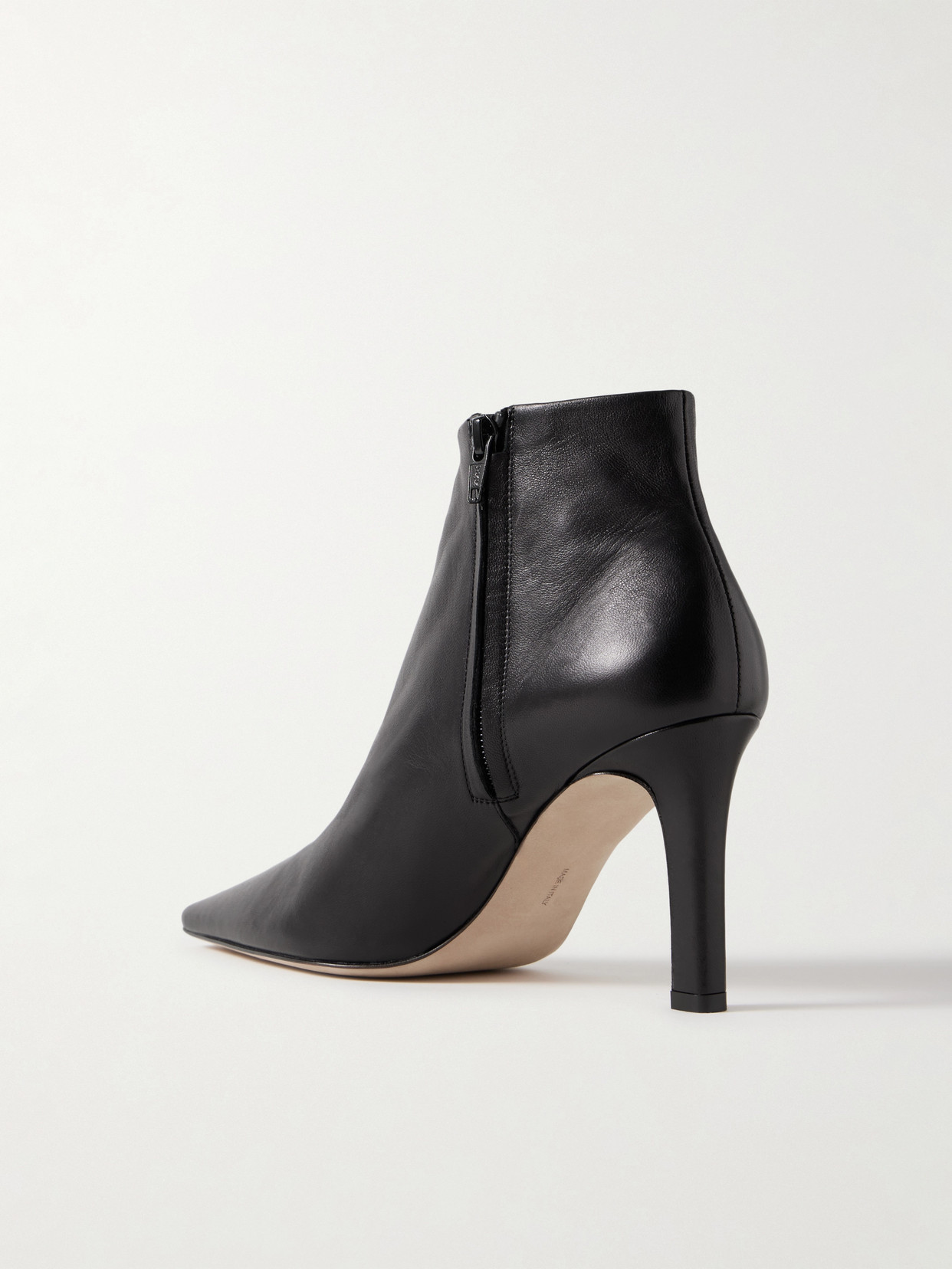The Row 80mm Carla Leather Ankle Boots In Black