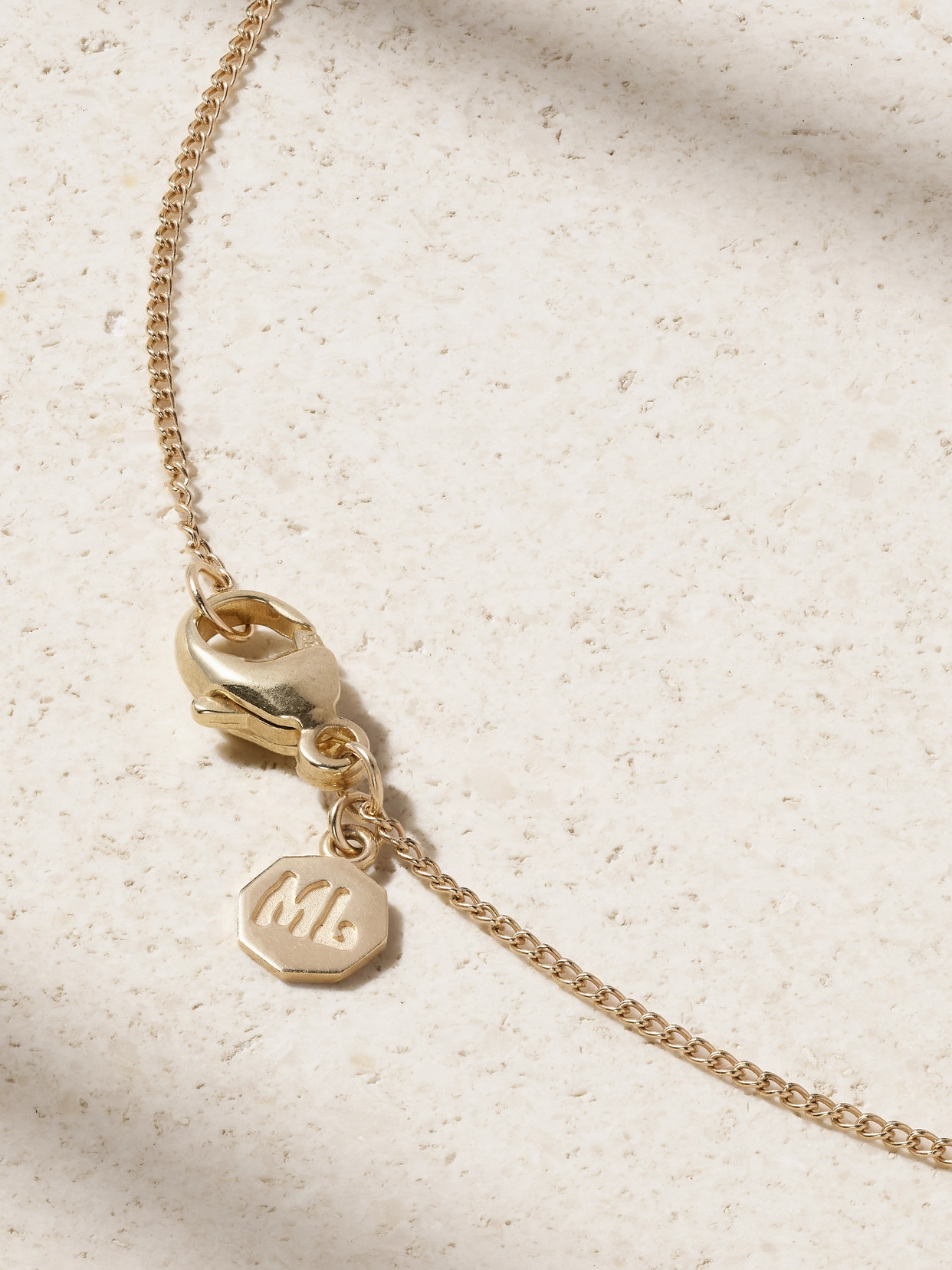 Marlo Laz Wee Porte Bonheur + Mini Per Chi Sogna 14-karat Gold Diamond Necklace In Gold