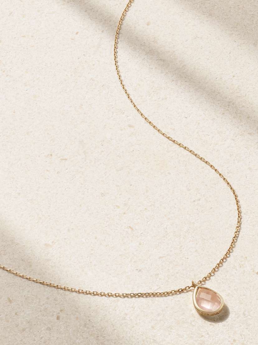 Mateo 14-karat Gold Topaz Necklace