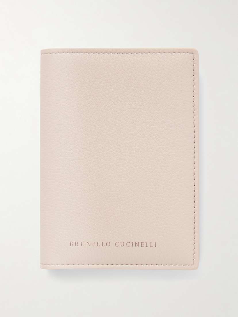 Brunello Cucinelli Embossed Textured-leather Cardholder
