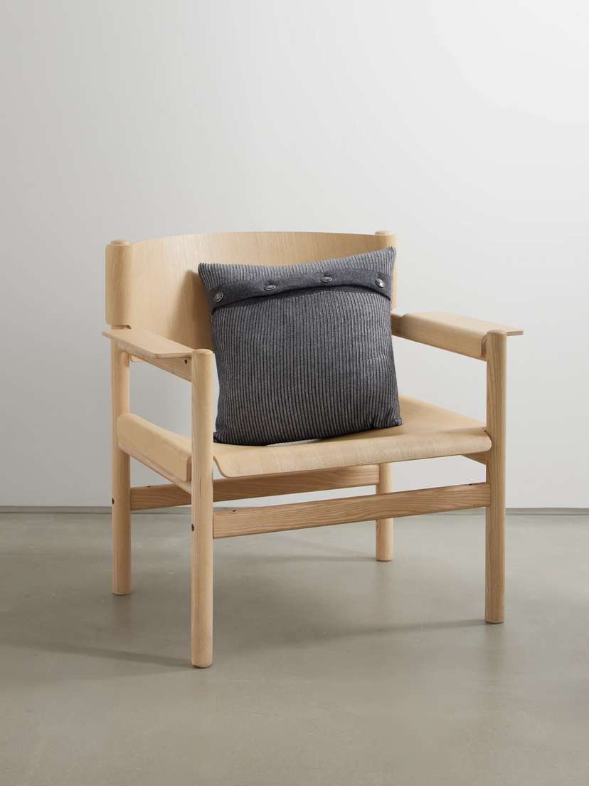 Brunello Cucinelli Button-detailed Ribbed Cashmere Cushion