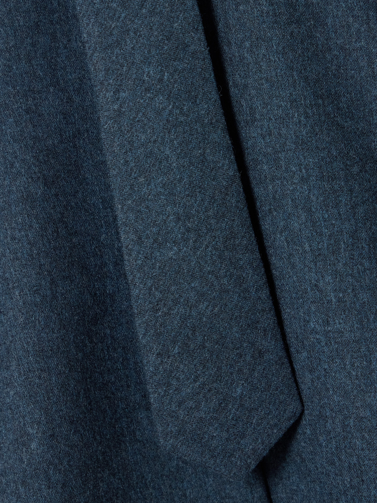 Kallmeyer Billie Tie-detailed Wool-twill Shirt In Blue