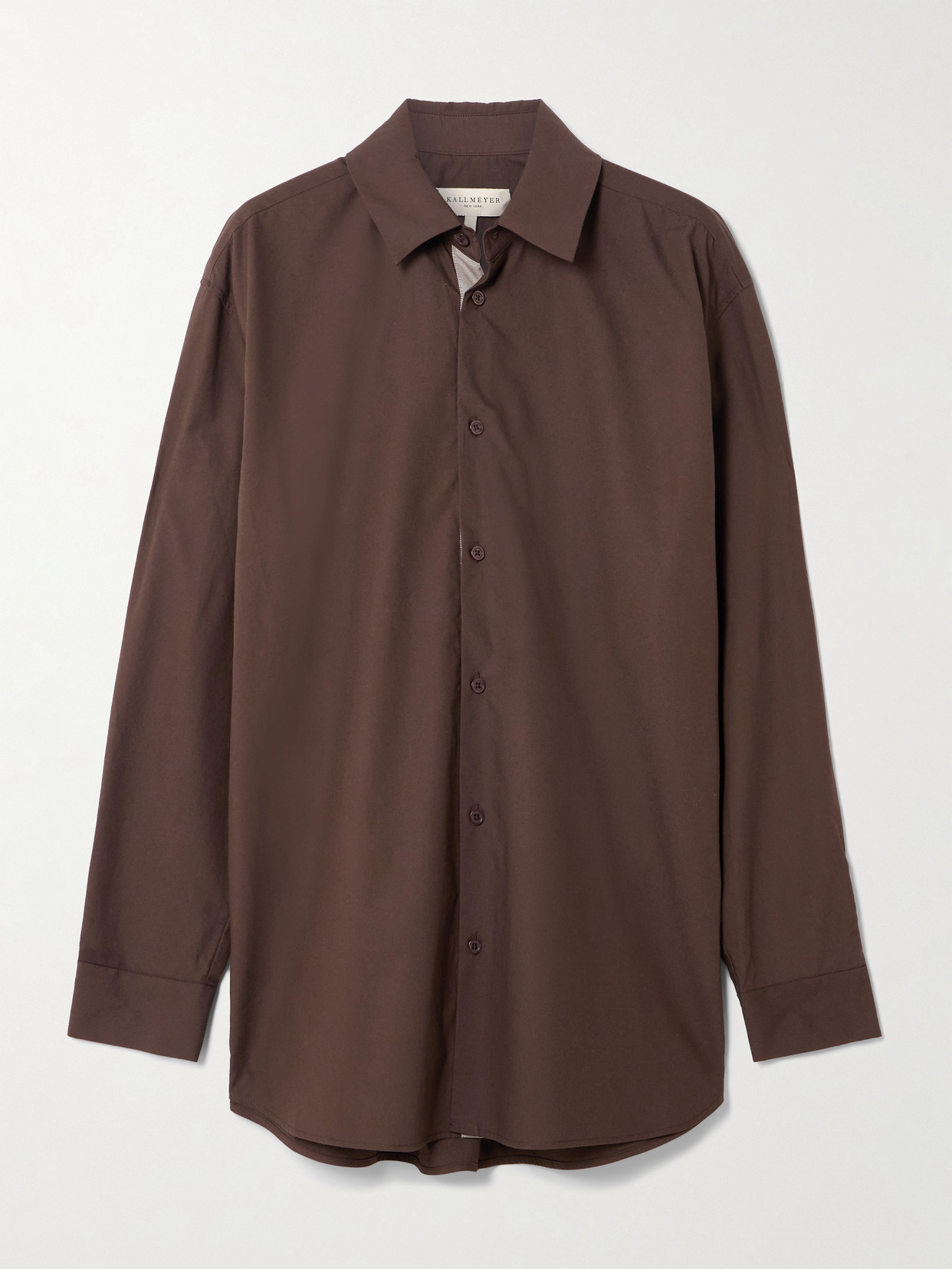 Kallmeyer Cotton-poplin Shirt In Brown