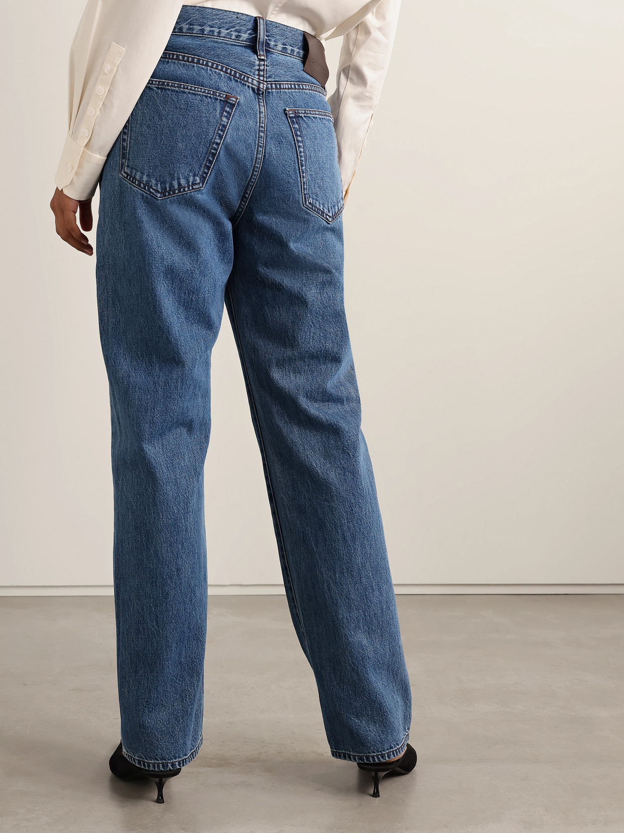 Gabby High-Rise Straight-Leg Jeans