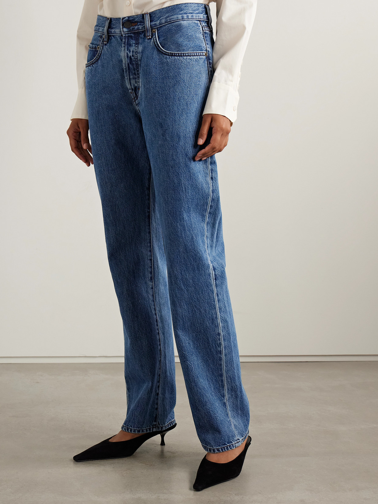 Gabby High-Rise Straight-Leg Jeans