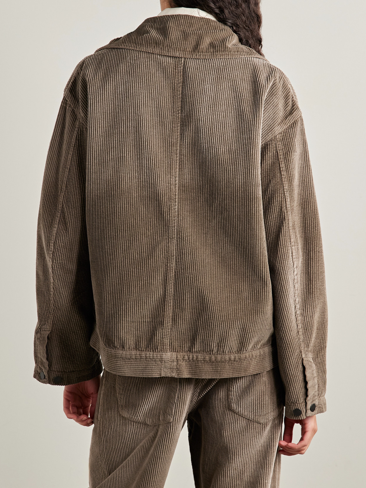 Kallmeyer Elliott Cotton-corduroy Jacket In Brown