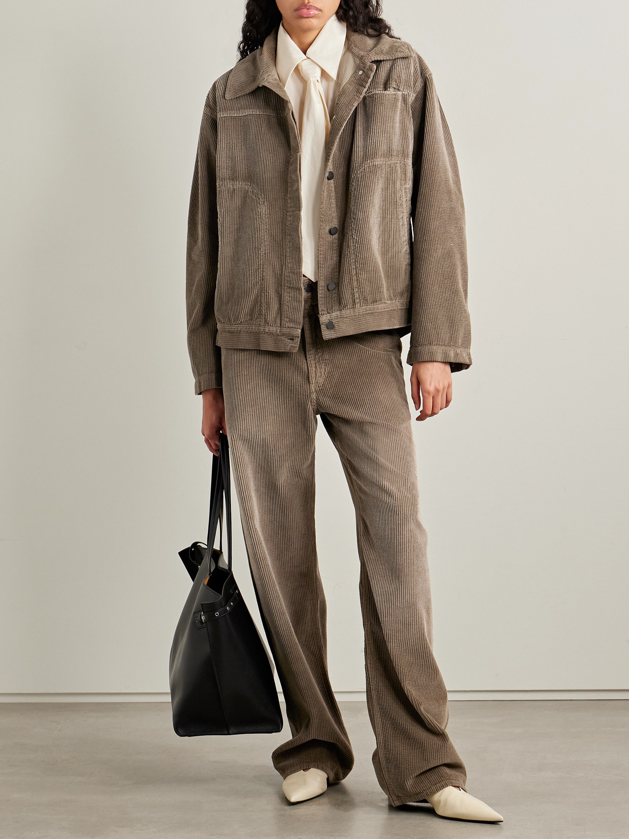 Kallmeyer Elliott Cotton-corduroy Jacket In Brown
