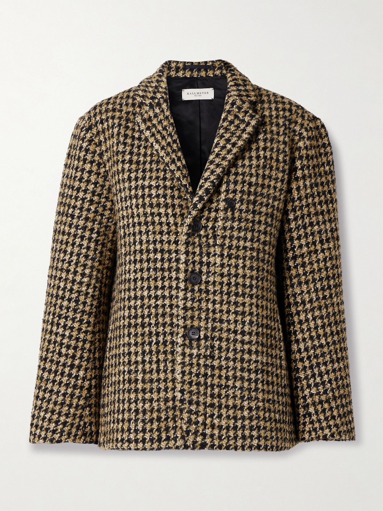 Kallmeyer James Metallic Houndstooth Wool-blend Blazer In Multi