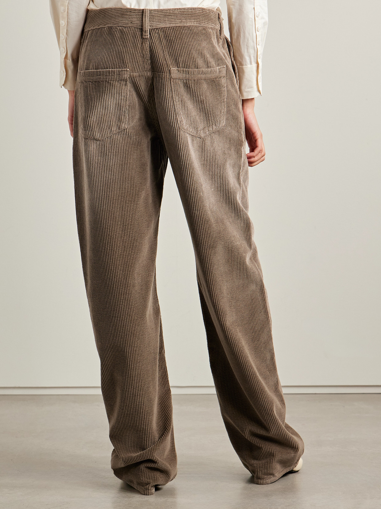 Kallmeyer Cotton-corduroy Wide-leg Pants In Brown
