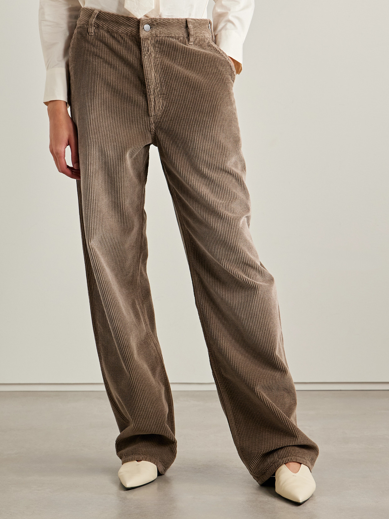 Kallmeyer Cotton-corduroy Wide-leg Pants In Brown