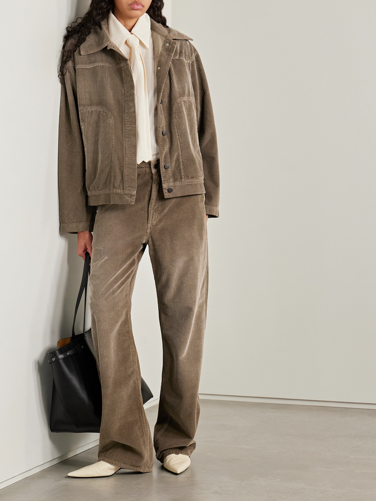 Kallmeyer Cotton-corduroy Wide-leg Pants In Brown