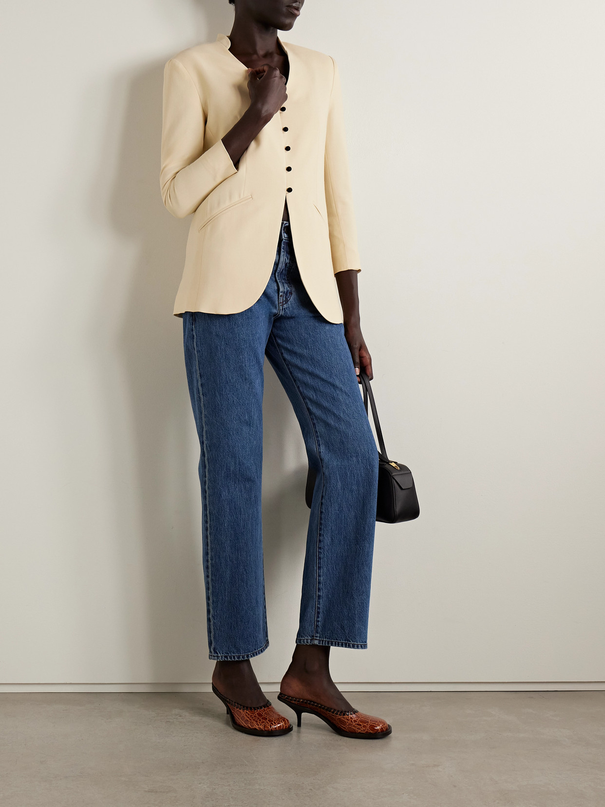 Kallmeyer Ona Twill Blazer In White