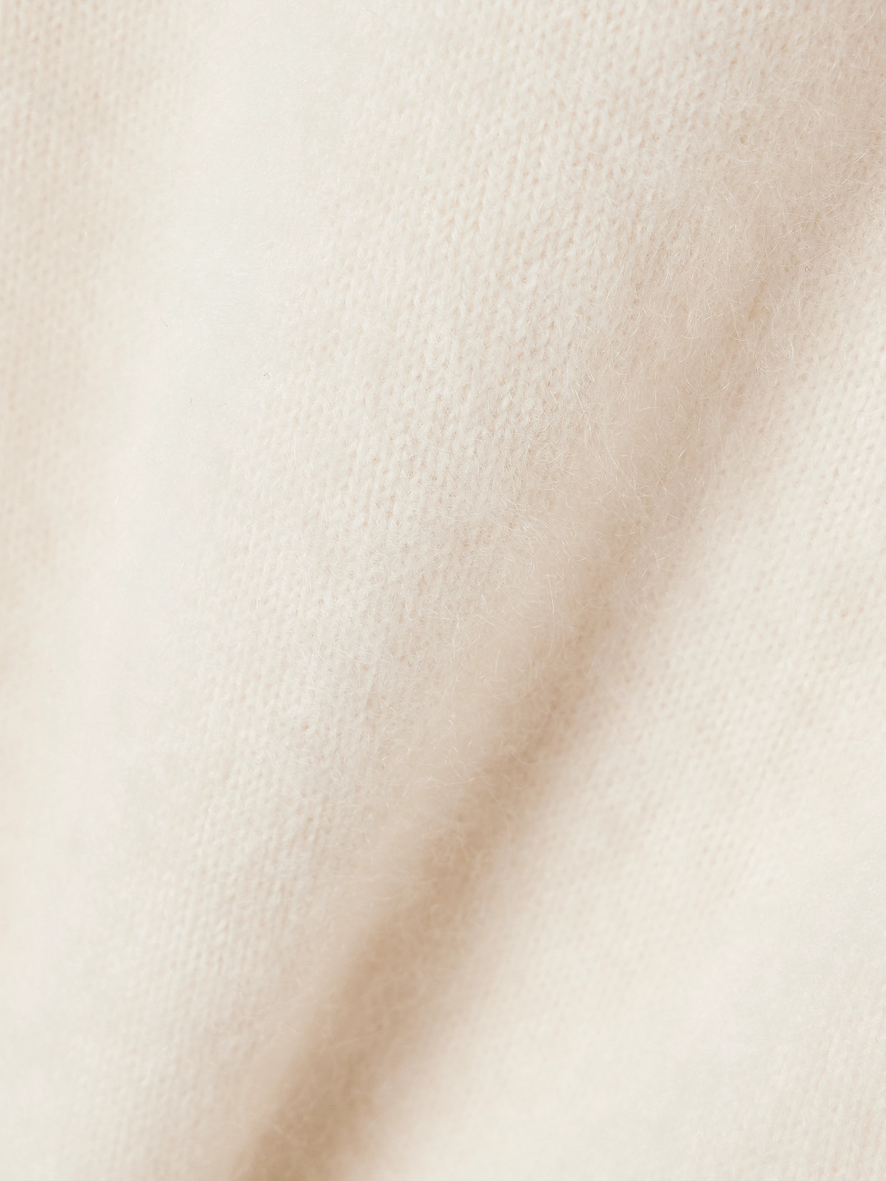 Kallmeyer Lena Brushed-cashmere Sweater In White