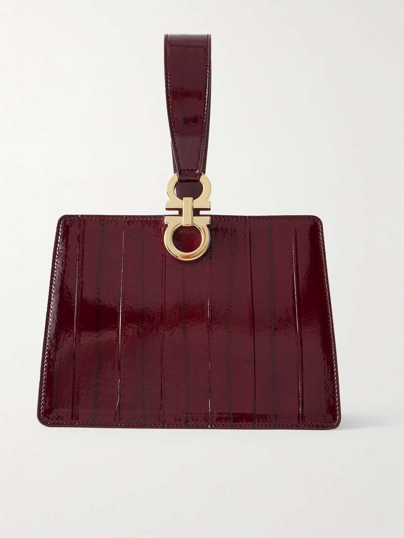 Ferragamo Patent-leather Clutch