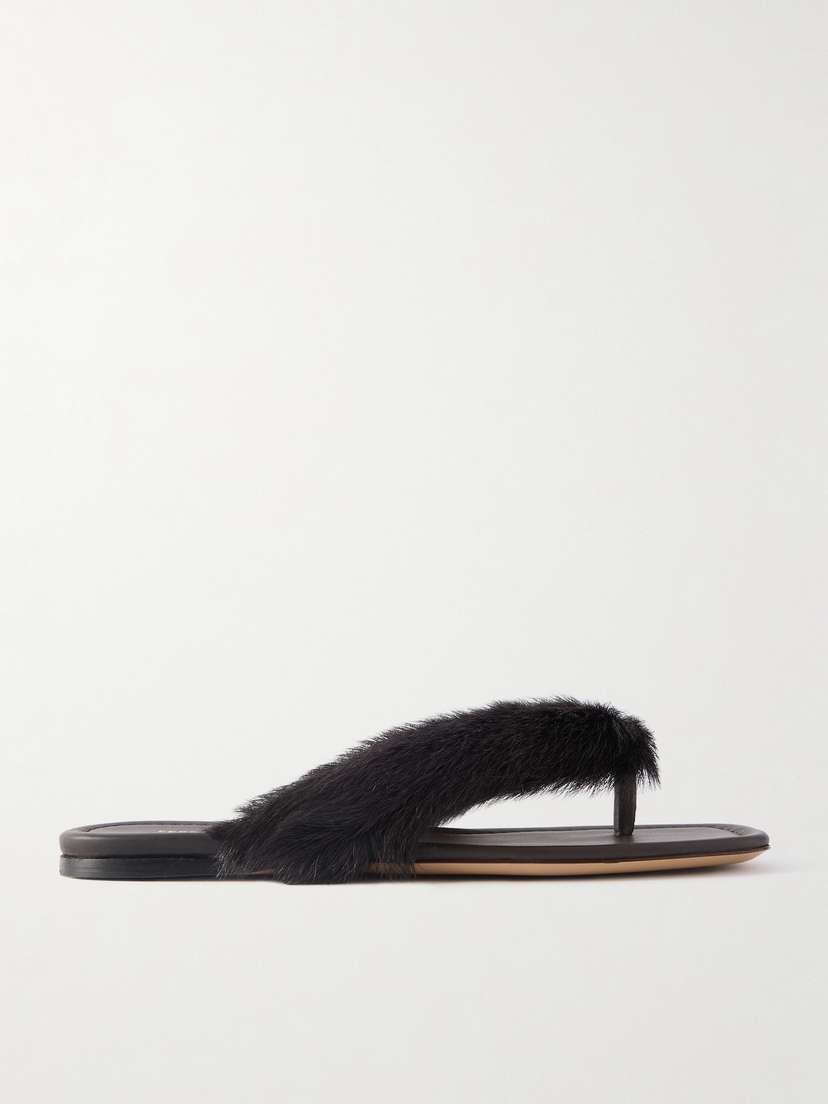 Ferragamo Loly Shearling Sandals