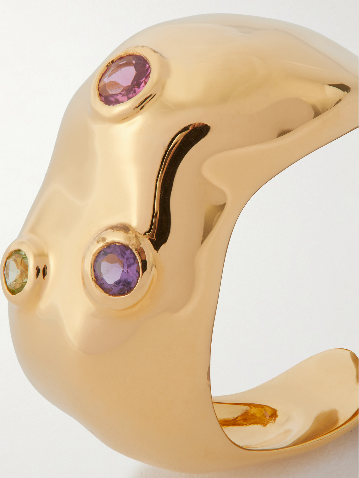 Pacharee Jahn Gold-plated Multi-stone Ring In Gold